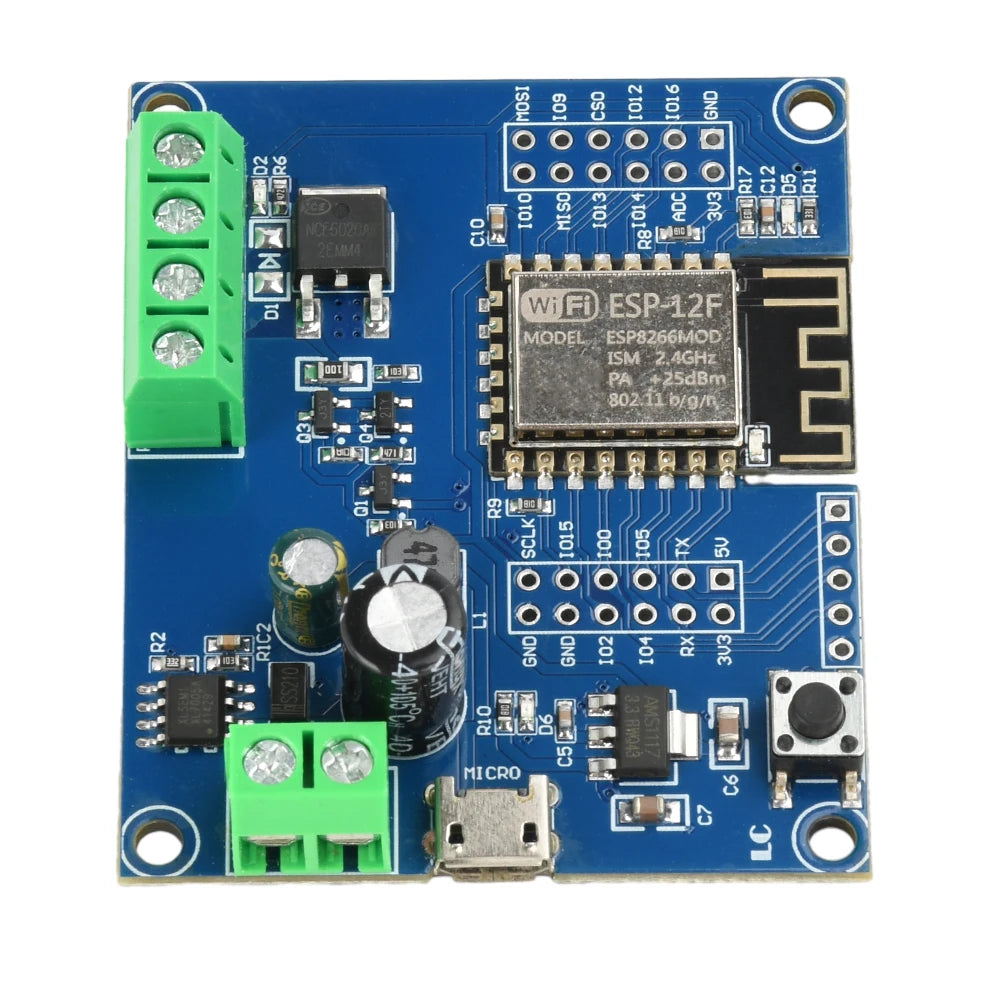 DC 5-80V ESP8266 WIFI Single Relay MOS Switch Control Module ESP-12F Development Board with Micro USB Interface