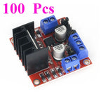 1~100Pcs L298N Dual Channel DC Stepper Motor Drive Controller Module Speed Regulation Driver Board Smart Robot DIY Accessories