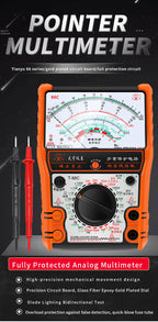 2025New Pointer Multimeter T88A T88B T88C AC/DC 2500V Volt-Ammeter Analog Multimetro Resistor Tester With Coat Electrician Tools