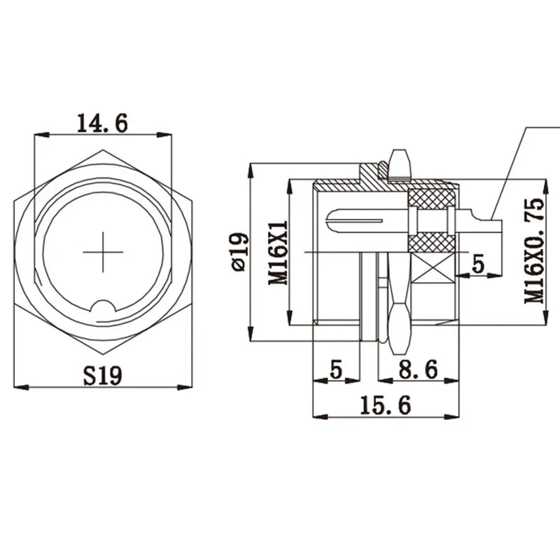 GX16 Butt Joint 2/3/4/5/6/7/8/9/10 Pins Waterproof Aviation Plug Socket 0.5m Wire Cable Connector Air Plug Electrical Cord