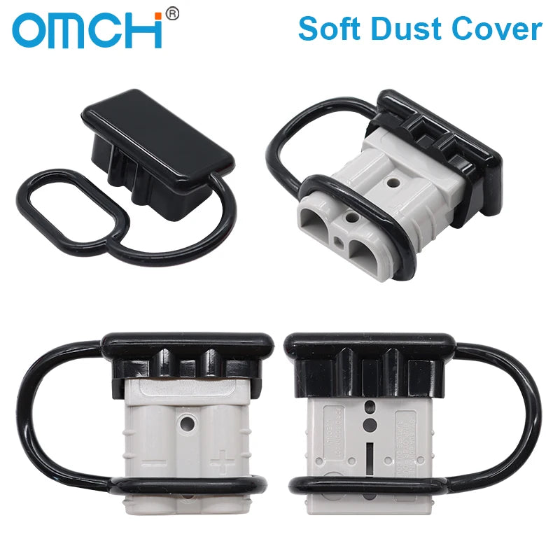 OMCH 50A 120A 175A 350A Double Pole with Copper Contact Power Connectors Accessories Handle Soft Rubber Dust Cover