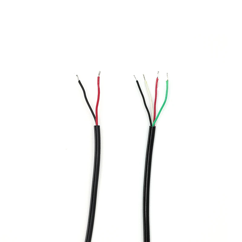 30cm Power Supply Cable 2 Pin USB 2.0 A Female Male 4 Pin Wire Jack Charger Charging Cord Extension Connector DIY 5V Line