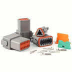 188/250pcs Deutsch DT Series Connector Assortment, Size 16 Stamped Contacts, Waterproof Automotive Electrical Connectors ﻿