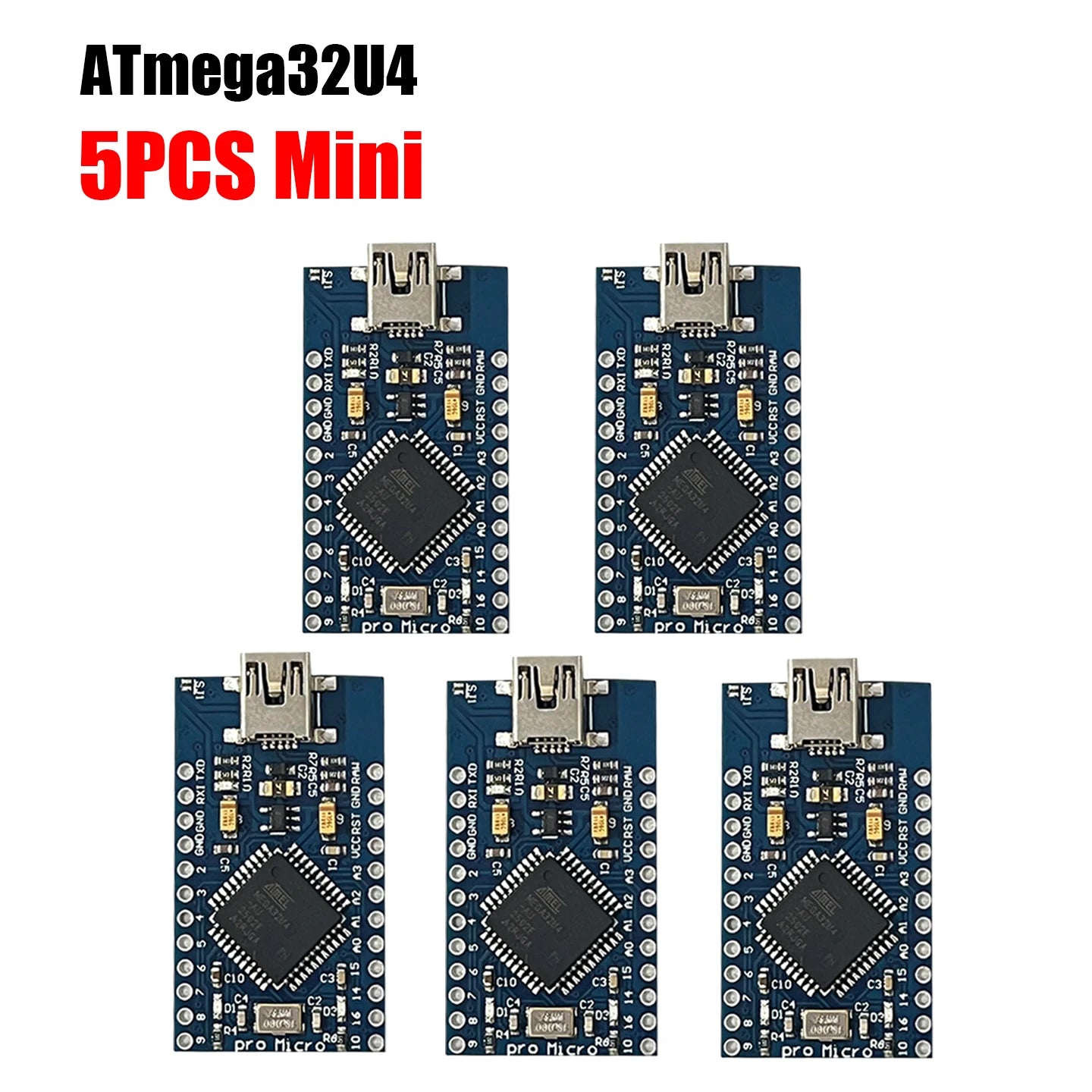Pro Micro ATmega32U4 5V 16MHz Replace ATmega328 For Arduino Pro Mini With 2 Row Pin Header For Leonardo Mini Usb Interface 1-10