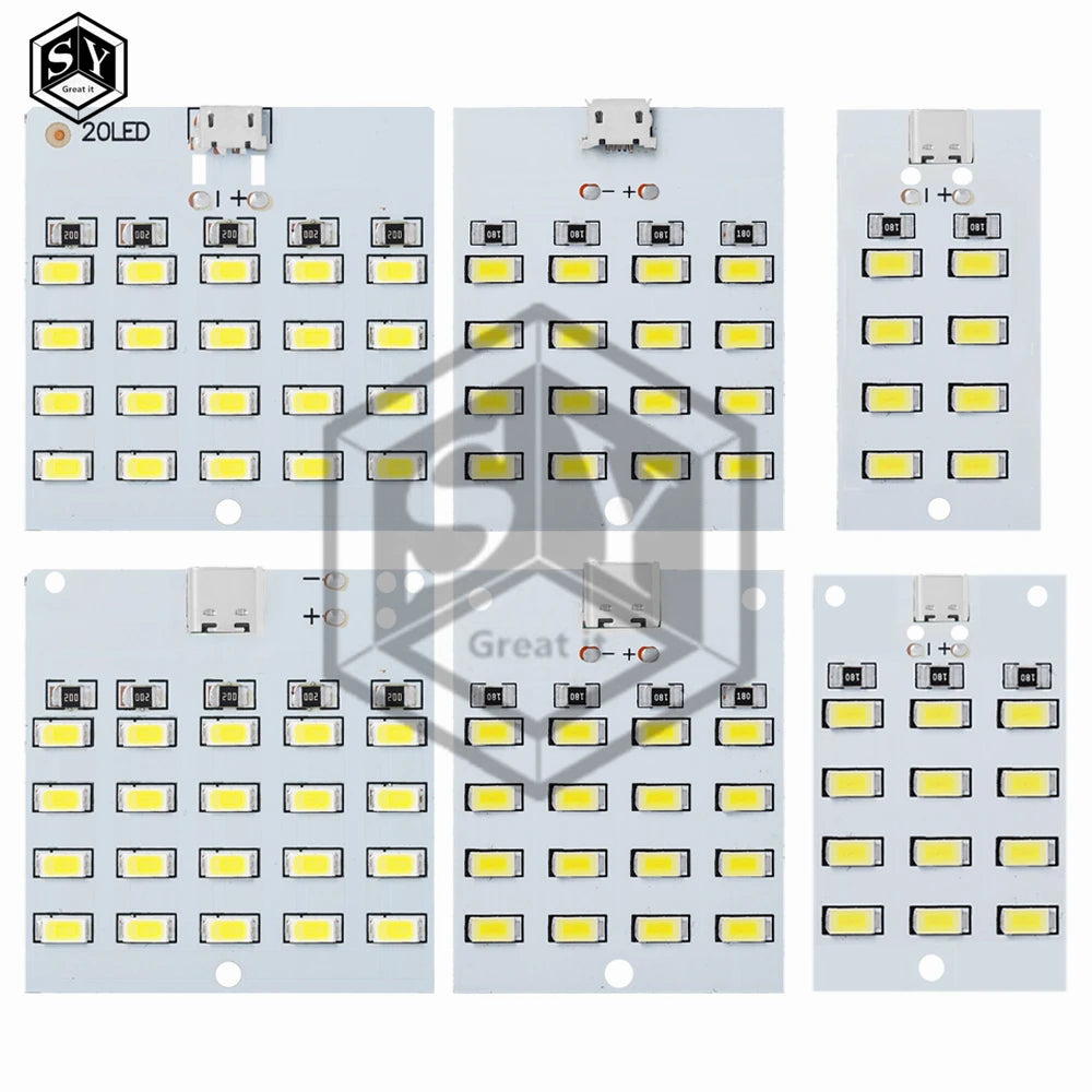 5730 smd 5V 430mA~470mA White Mirco Usb 5730 LED lighting panel USB mobile light Emergency light night light