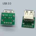 2Pcs DIY USB Mini USB 2.0 Male Female USB With Test Board Connector 4/5/9 Pin USB 3.0 With PCB Converter Adapter Breakout Board