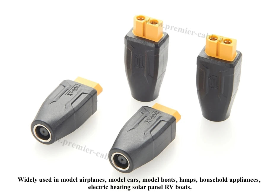 5Pcs XT60 to DC Adapter XT60 Female to DC 7.9mm x 0.9mm Female Connector for Portable Power Station Solar Generator