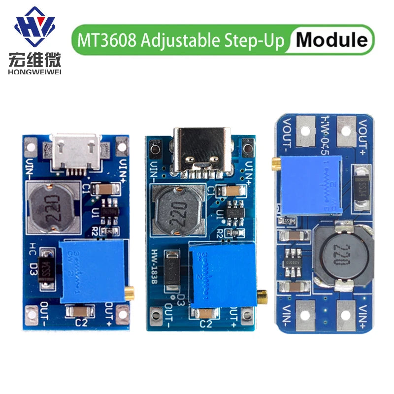 1/10 PCS MT3608 DC-DC Step Up Converter Booster Power Supply Module Boost Step-up Board MAX output 28V 2A for Arduino Diy Kit
