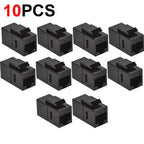 10/6/2PCS CAT6 RJ45 Keystone Jack Coupler Cat6 RJ45 Keystone Couplers Ethernet Connector Female To Female Lan Cable Extender