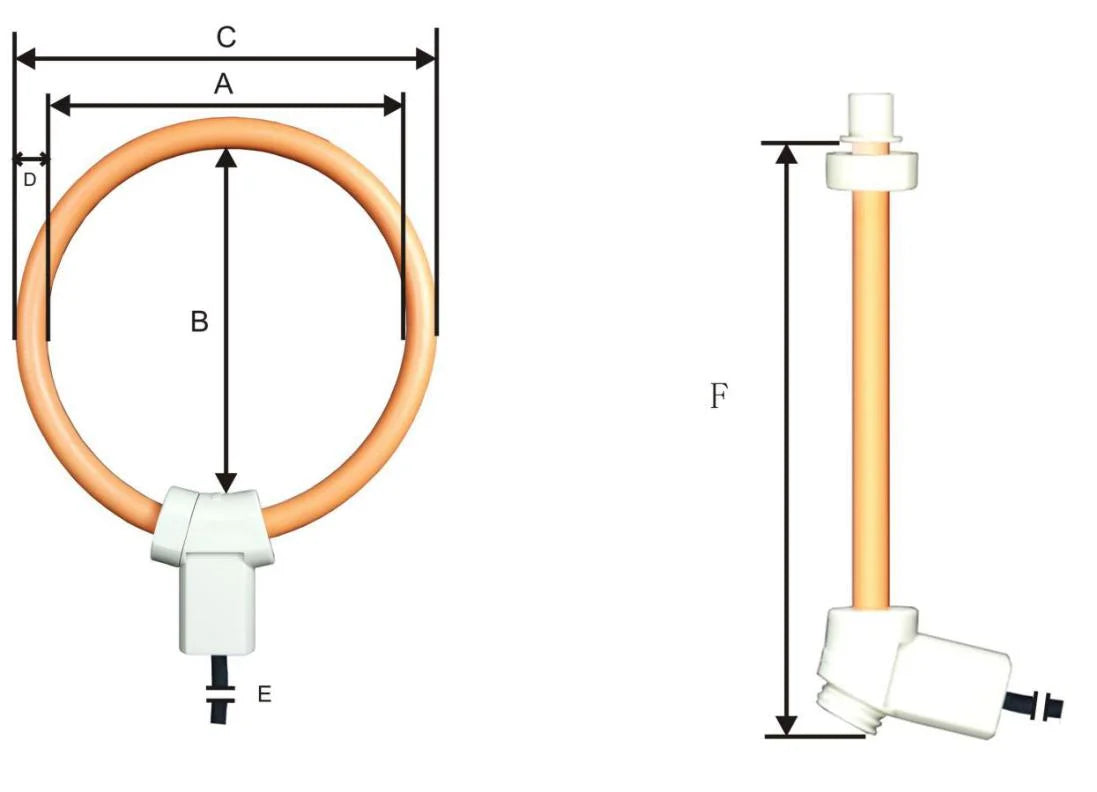 2026 NEW MEATROL MEATROL Contact Rogowski Coil Flexible Current Transformers Rogowski Coil