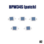 (ZYDD01) 5Pcs Photodiode BPW34S BPW34 Surface Mount/Direct Plug-in SMD-2/DIP-2 Silicon PIN Photodiode Infrared Receiver Tube