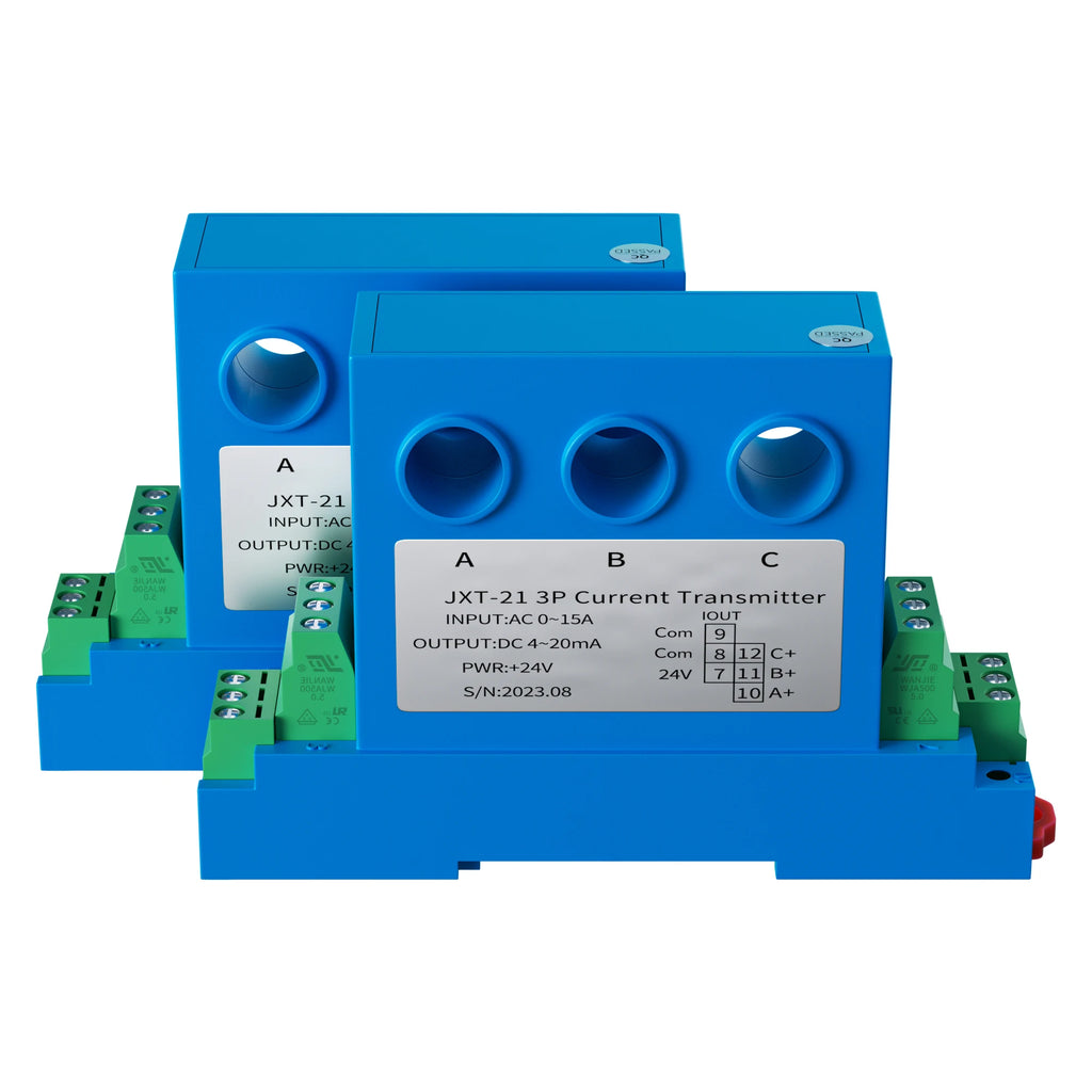 3 Phase AC Current Sensor 4-20mA 0-10V RS485 AC Current Transducer 0-10A 0-25A 0-35A AC Current Sensor Transmitter
