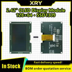 2.42 inch 128x64 OLED LCD Display Module SSD1309 12864 7 Pin SPI/IIC I2C Serial Interface for Arduino UNO R3 C51
