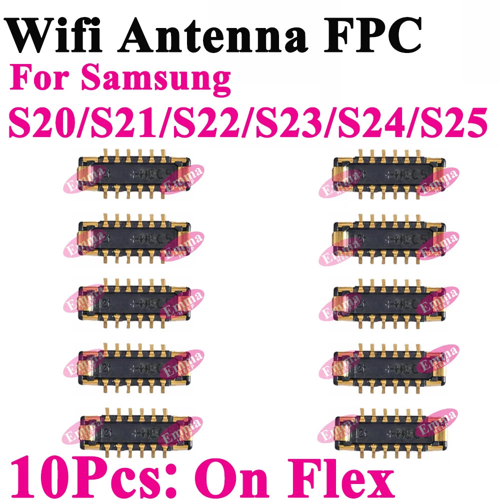 WiFi Antenna FPC Connector On Board Flex For Samsung S22 S21 Ultra S20 Plus S20U S22P S23 S24 S25 S22U S23U S24U S25U S901 G998