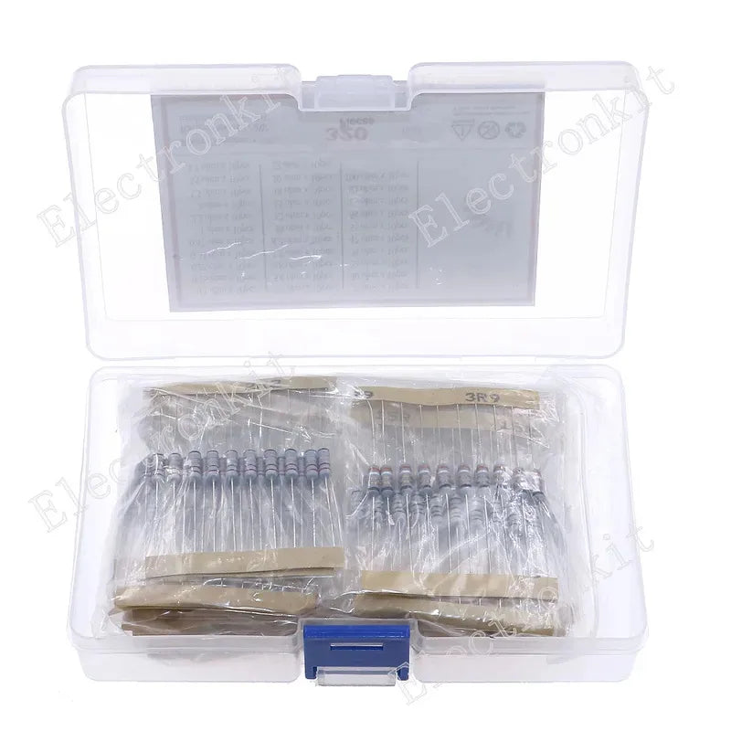 320Pcs 32Value 0.5W 1/2W 0.1 ohm - ohm Fuse Wirewound Resistor Assorted kit
