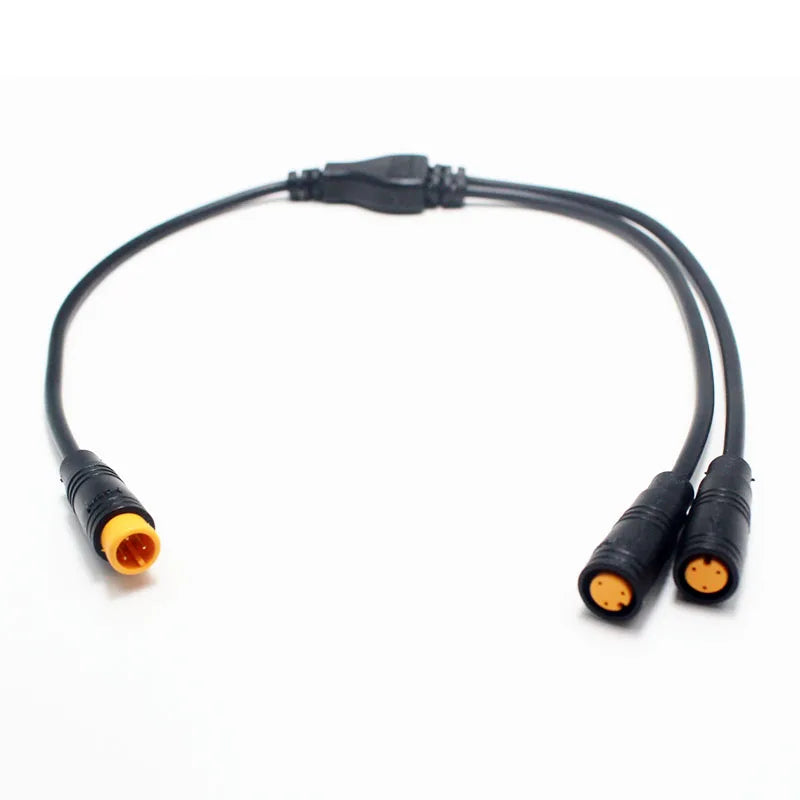 1Pcs M8 Y Splitter E-bike Cable 1Male to 2 Female 2 3 4 5 6 Pin Electric Bicycle Plug for Scooter Brake Signal Sensor