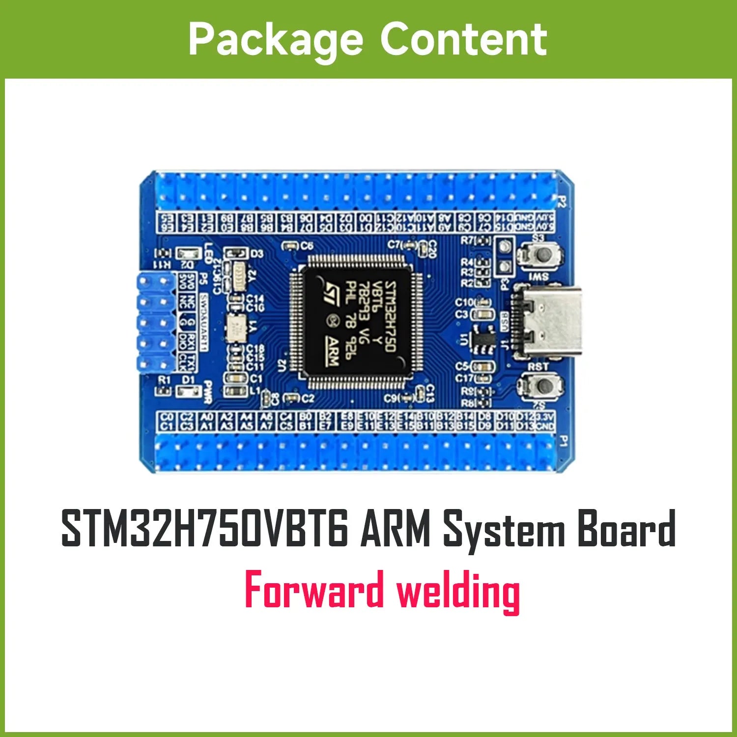 STM32H7 STM32H750VBT6 ARM Systyem Board STM32H750 STM32 Demo Board Core Board Development Board