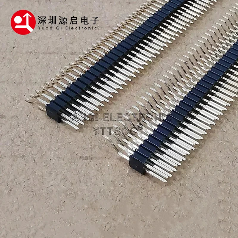 0.1" 1.27mm Pitch 2x50P Double Row Right Angle SMT/SMD Surface Mount PCB Board Pinheader PH2.5 Solder Male Pin Header Connector