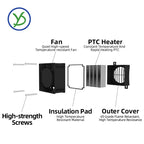 12V 24V 48V 110V 220V PTC Heater 50~400W Ceramic Thermostatic Insulated Heater With Fan Pet Insulation Incubator Electric Heater