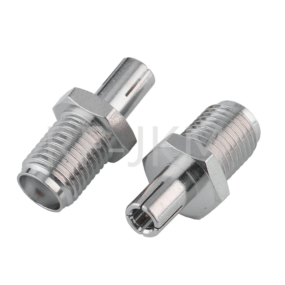 1PCS RF Coaxial Adapter SMA To TS9 CRC9 Coax Jack Connector RP SMA Female Jack To TS9 CRC9 Male Plug Silver Gold