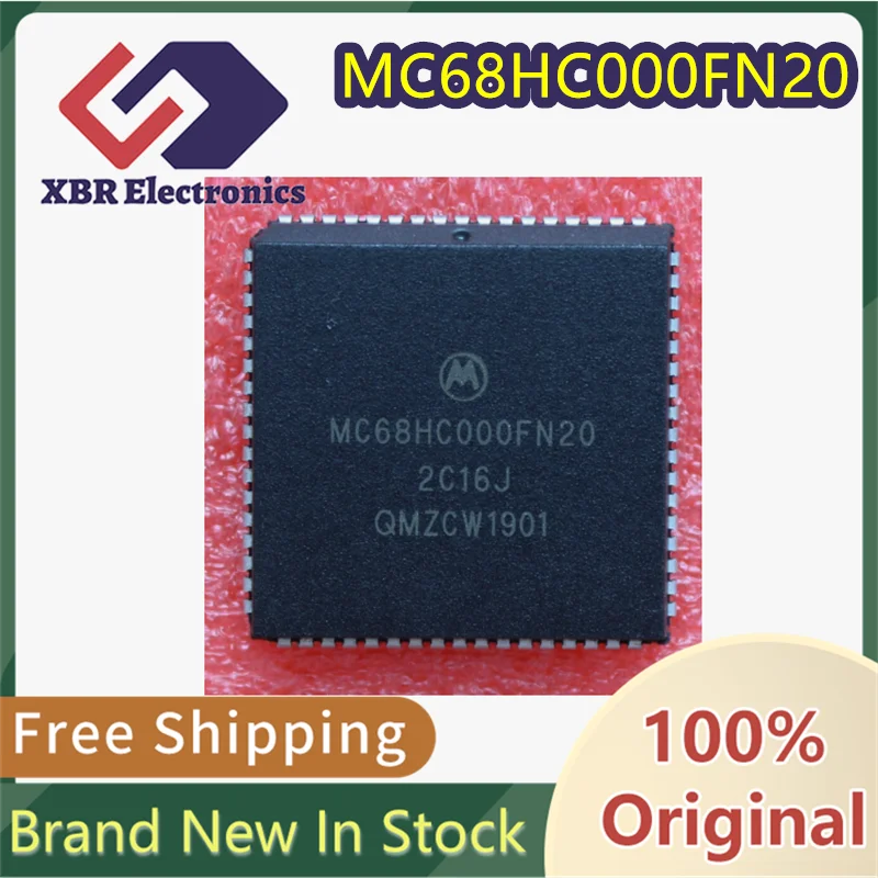 (5/50 Pieces) MC68HC000FN20 MC68HC000 Microcontroller IC PLCC68 Microprocessor Brand New Original Authentic