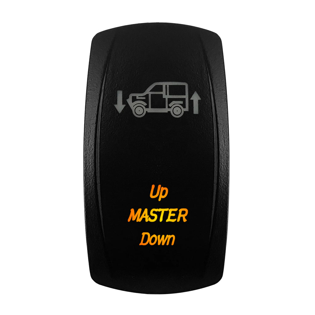 12V-24V Orange Led Rocker Switch Waterproof 20A Amber Light SPST DPDT Toggle Key for Car Boat ATV Camper Motorhome Auto Machine