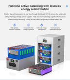 JIKONG PB2A16S20P Smart BMS 200A with 2A Active Balancer 8S 10S 12S 14S 16S 24V 48V LiFePo4 Li-Ion LTO Inverter Battery JK