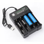 2 3 4 Slots 18650 Battery Charger For 3.7V Rechargeable Lithium AC 110V/220V 10440 14500 16340 16650 14650 18350 18500 Batteries