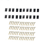 5/10 Pairs Jr Futaba Servo Receiver Connector Plug with Lock and Male Female Gold Plated Terminals Crimp Pin Kit for RC Battery