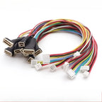 2pc GH1.25 wt Latch 20cm Female Male Extension 26AWG Silicon Cable JST GHR-15V-S SSHL-002T-P0.2 Crimp 2-15P High Temp Resis Wire