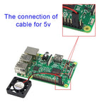CPU Cooling Fan For Raspberry Pi 4B/3B+/3B/2B/B+DC 5V/3.3V Brushless CPU Fan Cooler with Screws Adjustable Dropshipping