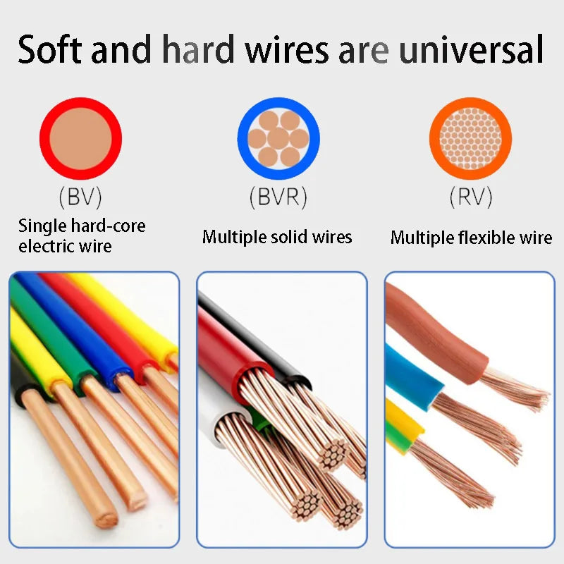 Pure Copper Non-Insulated Cord End Terminals Kit EN0508 EN1008 EN4009 Naked Wire Ferrules Crimp Terminals Wire Connector