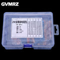 60Values 1/2W 1W 2W 3W 1% Metal film resistors kit dip 0.1R 100R 200R 300R 1K 2K 3K Resistor