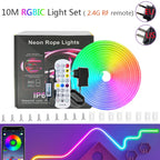 Neon Rope Lights,Flexible Led Rope Lights Control with App/Remote,Multiple Modes Rope Lights,IP65 Outdoor RGB-IC Led Neon Lights