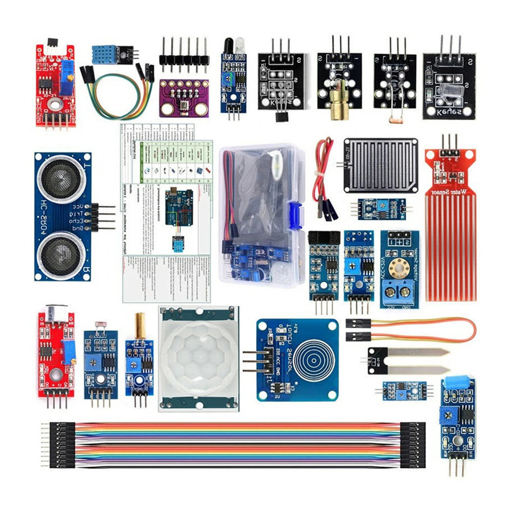 22-in-1 Sensor Kit for Arduino and For Raspberry Pi with Temperature Humidity Sensor Pressure Sensor and KY-008 LED