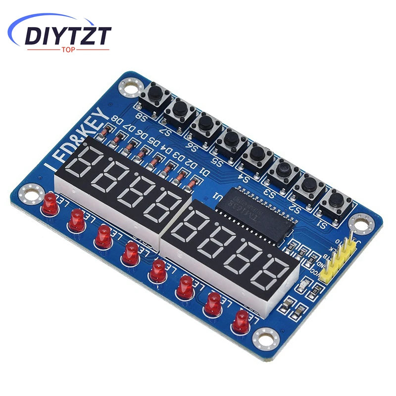 TM1637 4 Bits / TM1638 / 74HC595 8 bit Digital LED Display Module 7 Segment 0.36Inch Clock RED Anode Tube Four Serial Driver