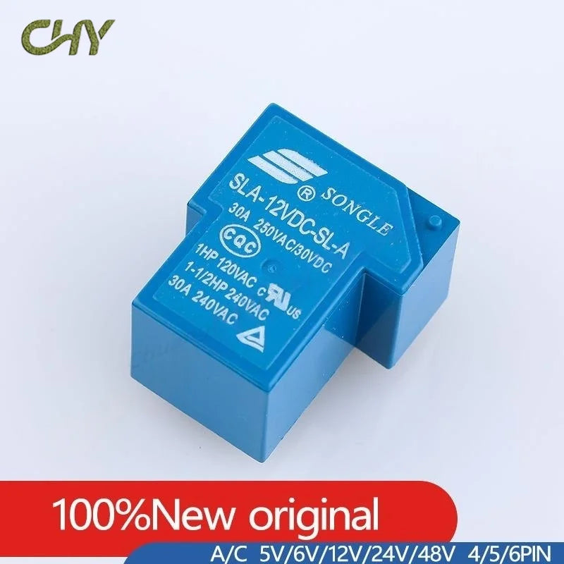 10/50Pcs/Lot T90 Songle relay SLA-05 09 12V 24VDC 48VC-SL-A-C 4/5/6 Pin 30A 250VAC/30VDC