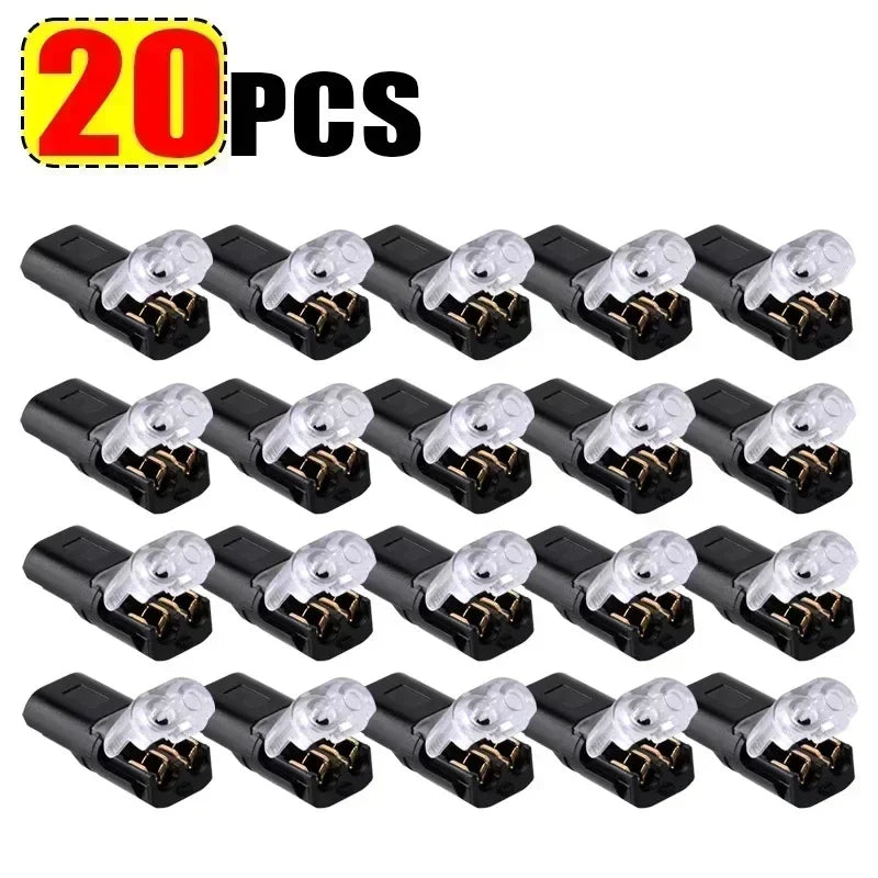 50-1PCS 2 Pin Way Plug Waterproof Electrical Connector Car Wire Cable Automotive Electrical Connector Strip Terminal Connection