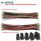 50PCS MX3.0mm Small 5557/5559 20AWG Single/Double Side Terminal Crimp Male Female Docking Electronic Connection Line Wire Cable