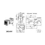 DC002/004/DC005/015 Power Socket 3.5x1.3mm 5.5x2.1mm 5.5x2.5mm DC Power Socket USB Three-Leg Direct Plug Socket Female Connector