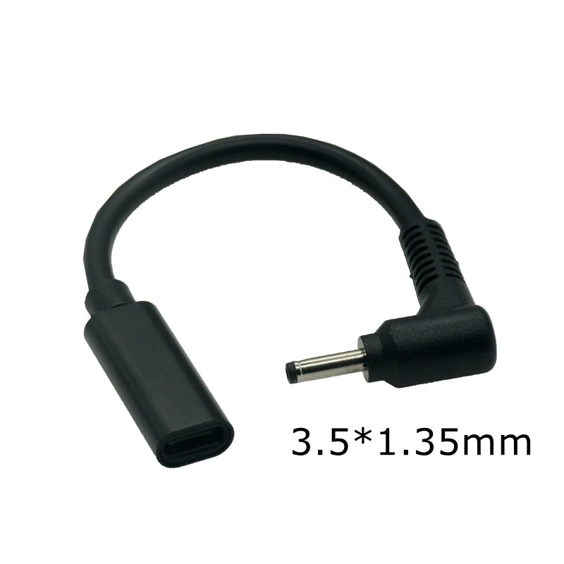 USB Type C USB C Laptop Charger Power Adapter Converter Female To 5.5*2.5 4.5*3.0 4.0*1.7mm 7.9 Dc PD Fast Charging Plug Jack