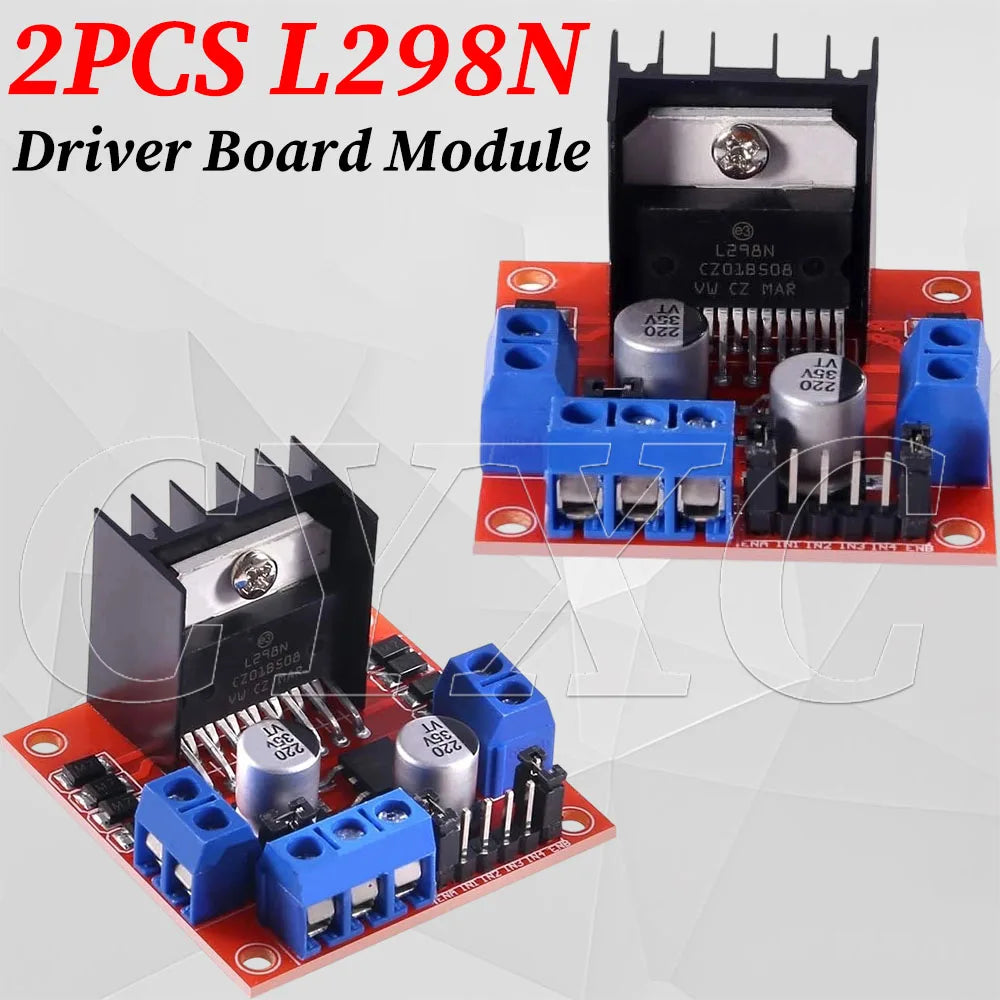 L298N DC Motor Driver Module L298N Stepper Motor Smart Car Robot Breadboard Peltier High Power L298 DC Motor Driver for Arduino