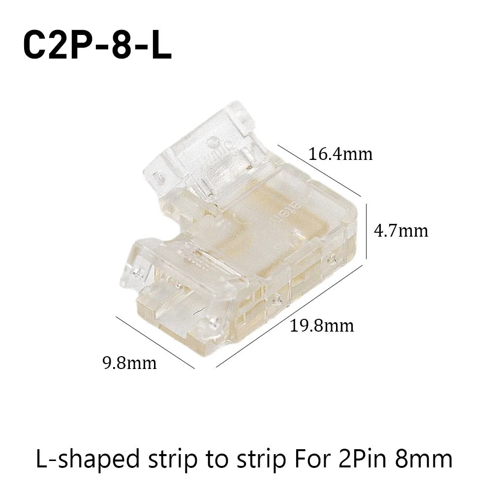 SMD Crystal Joint 2 3 4 5Pin LED Wire Connectors Solderless For 5mm 8mm 10mm Quick Terminal Block Strip Light Wire Connection