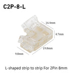 SMD Crystal Joint 2 3 4 5Pin LED Wire Connectors Solderless For 5mm 8mm 10mm Quick Terminal Block Strip Light Wire Connection