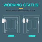 Tuya Zigbee 3.0 Smart Door Sensor Magnetic Window Entry Security Alarm for Z2M Smart Life Alexa Google Home for Home Security