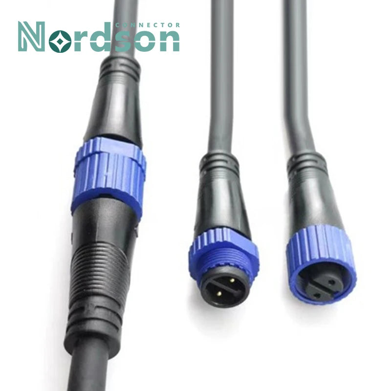 M15 Industrial Aviation LED Power Cord 2Pin 3Pin 4pin 5pin Waterproof Male Female Plug Connector AC/DC Automobile Plug-in IP67