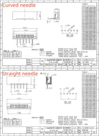 10PCS FPC Connector, Flat Flexible Cable Socket 2.54mm Membrane Socket, Straight Pin, Curved Foot, Double-Sided Connection