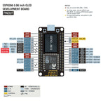 NodeMCU ESP8266 Development Board with 0.96‘’ OLED Display,CH-340,ESP-12E WiFi Module,Micro USB for ArduinoMicropython ESP8266