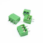100PCS 3.5mm Pitch Screw Terminal Connector PCB Terminal Blocks Green Leg KF350 Copper KF350-2P/KF350-3P