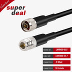 N Male to N Male Female Connector RF Coaxial LMR400 Cable Cord 50 Ohm 50-7 Extension Jumper Pigtail Adapter